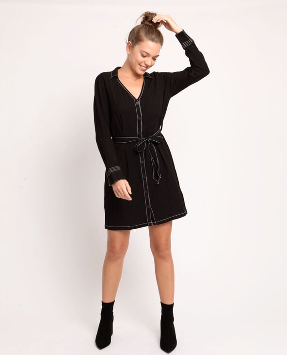 Robe chemise noir - Pimkie