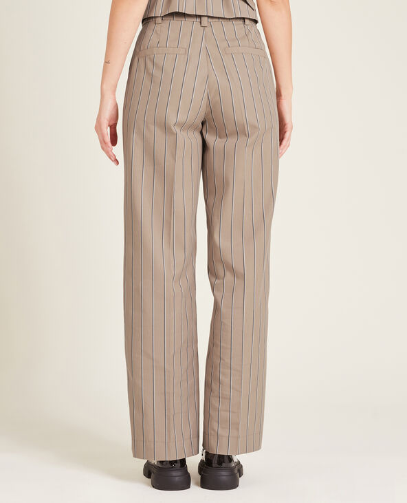Pantalon wide leg écru - Pimkie