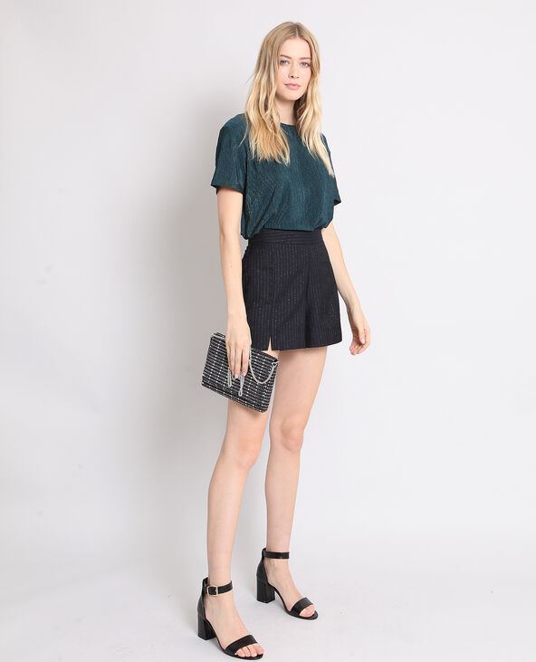 Short à rayures noir - Pimkie