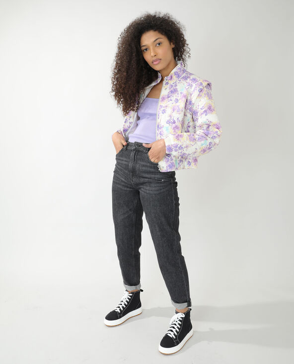 Veste matelass e fleurie