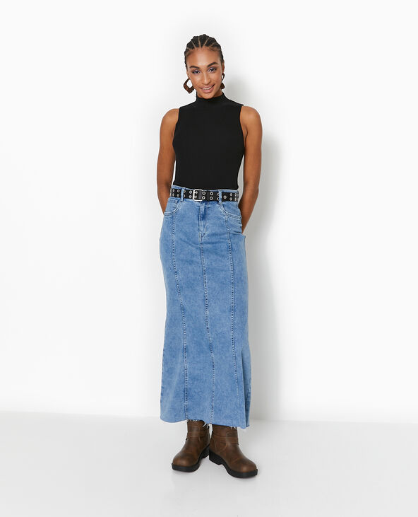 Jupe longue en jeans outlet