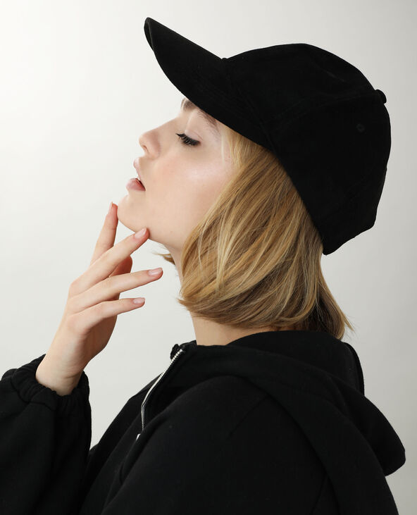 Casquette suédine noir - Pimkie