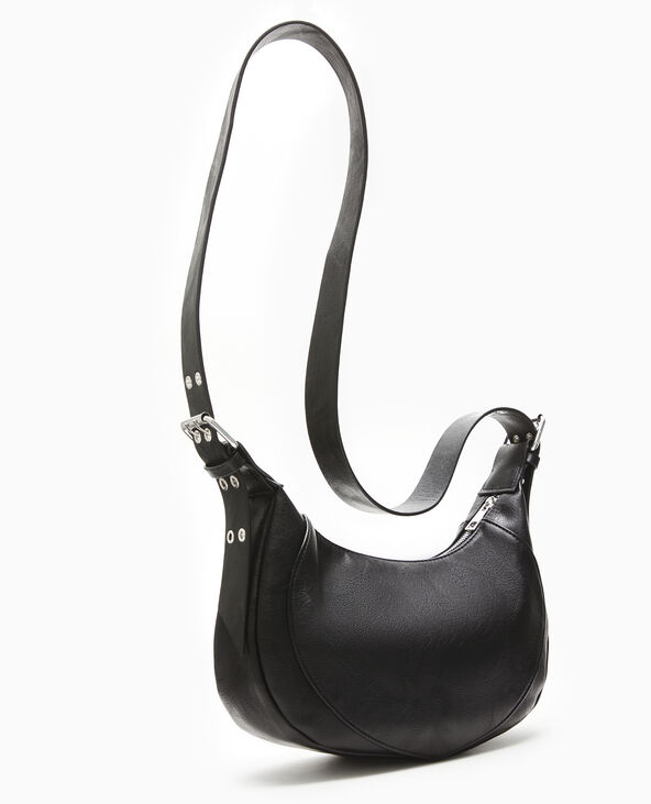 Sac forme demi-lune noir - Pimkie