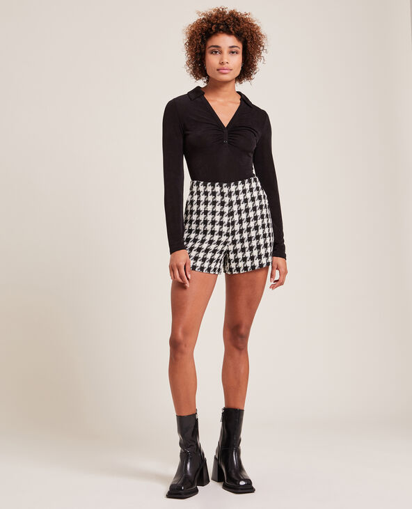Short en tweed noir - Pimkie
