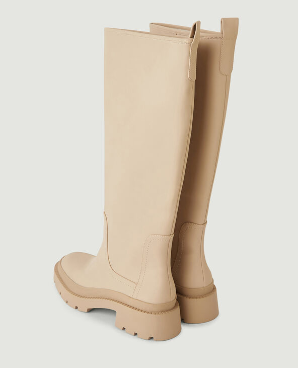 Bottes à semelle crantée blanc - Pimkie
