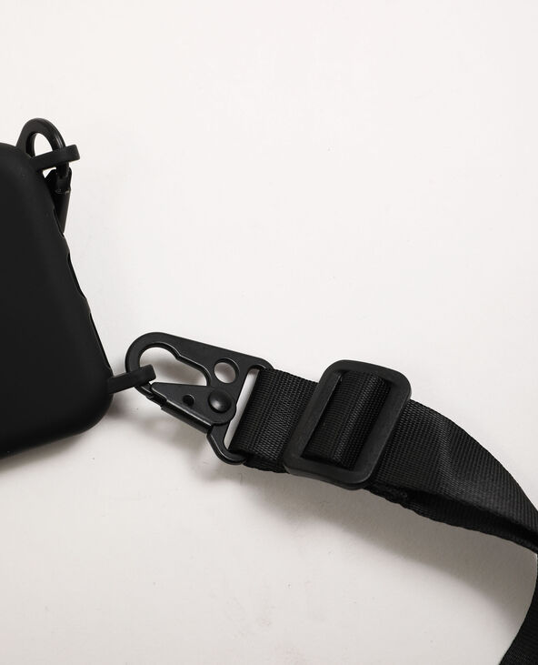 Coque compatible iPhone avec bandoulière noir - Pimkie