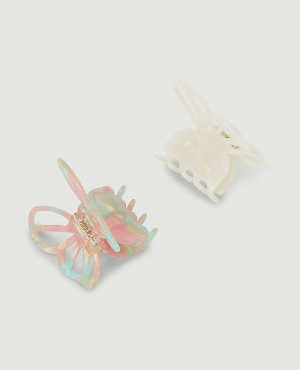 Lot de 2 pinces papillon blanc - Pimkie