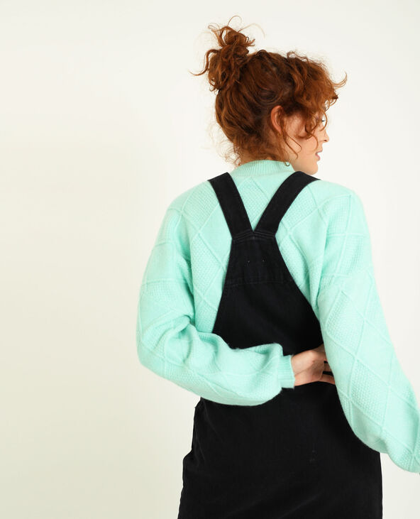 Robe salopette en jean noir - Pimkie