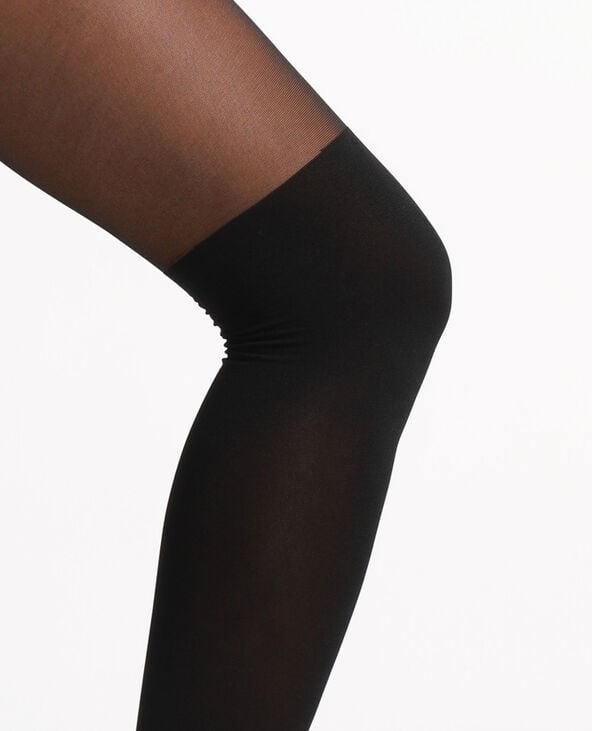 Collants effet chaussettes noir - Pimkie