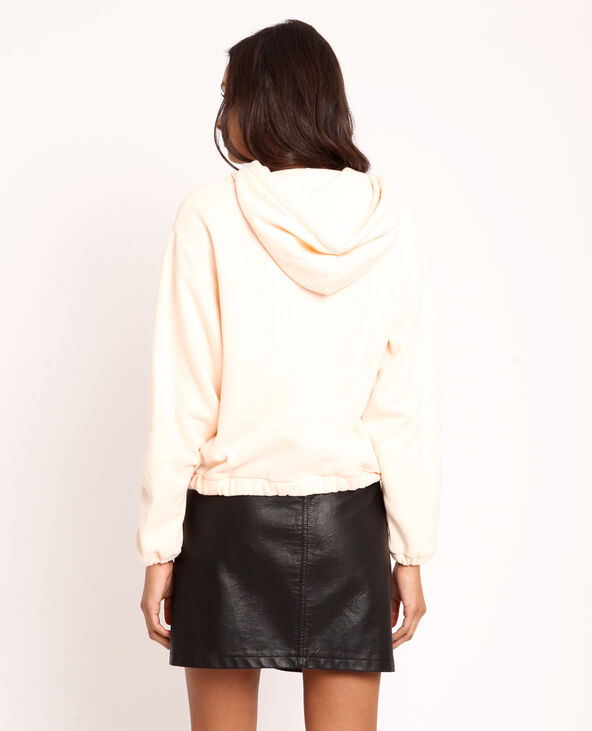 Sweat à capuche vieux rose - Pimkie