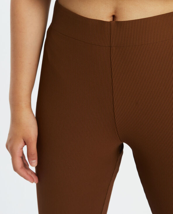 Pantalon flare côtelé marron - Pimkie