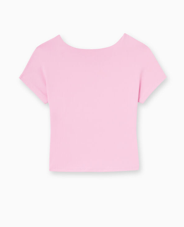 Top court dos ouvert rose - Pimkie