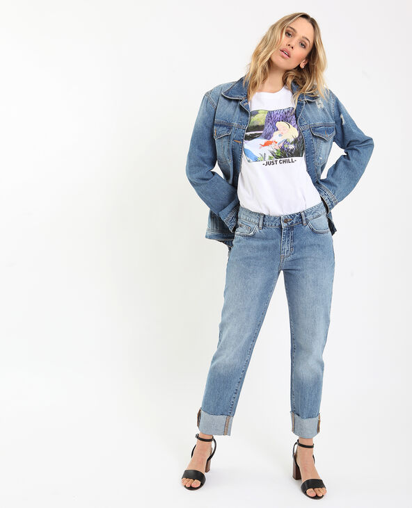 T-shirt Alice au pays des merveilles blanc - Pimkie