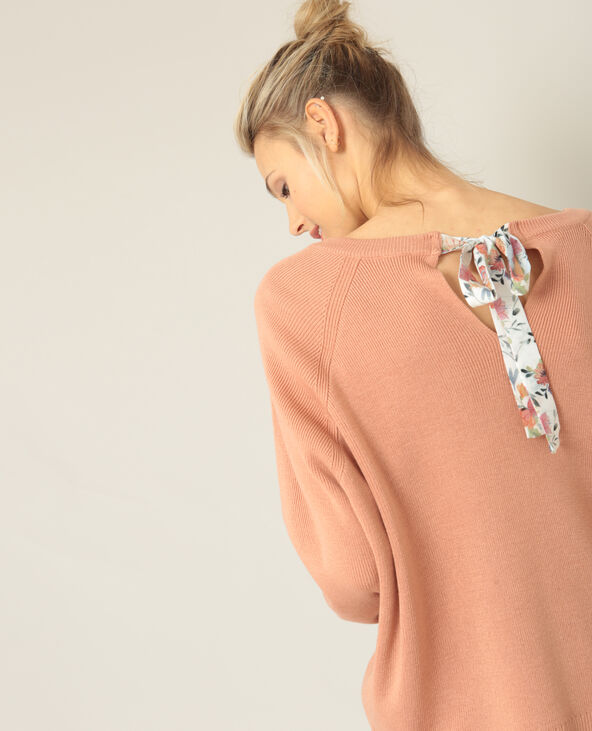 Pull à nœud vieux rose - Pimkie