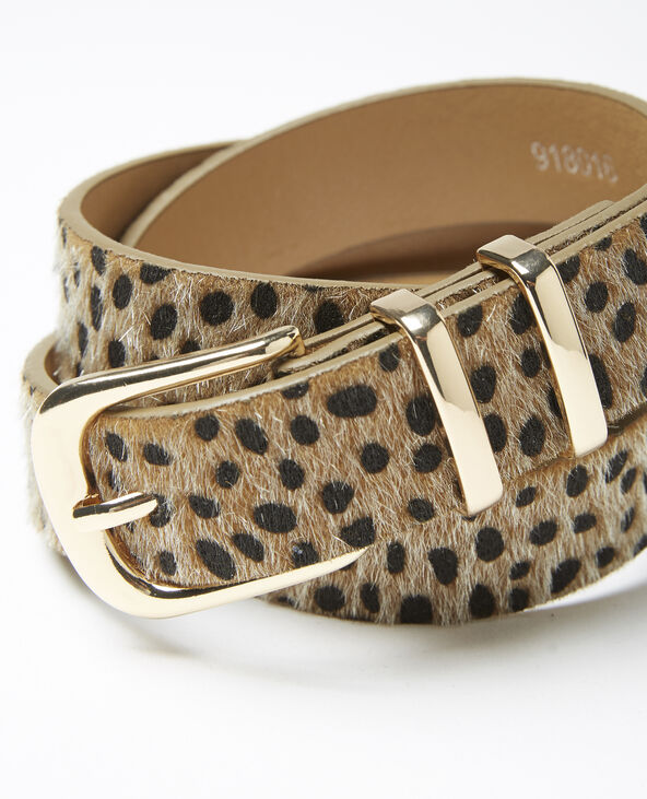 Ceinture peau de bête beige - Pimkie