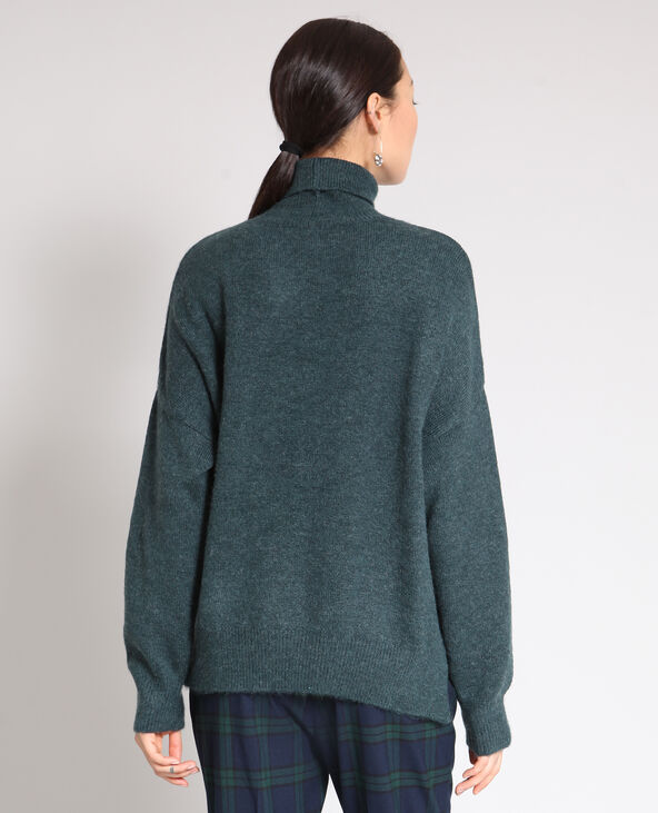 Pull ample vert foncé - Pimkie