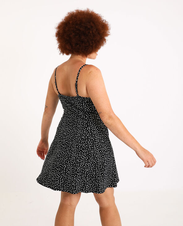 Robe courte a pois