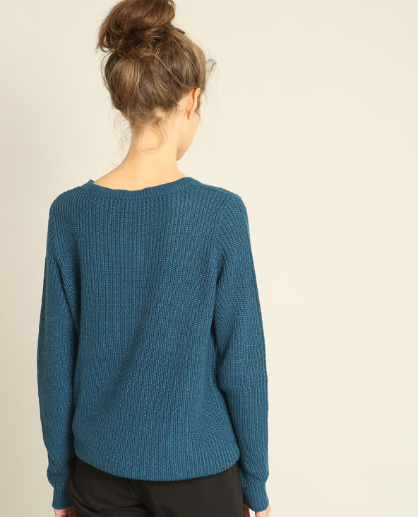 Pull basique bleu foncé - Pimkie