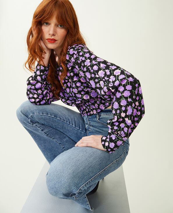 Blouse avec manches chauve-souris violet - Pimkie