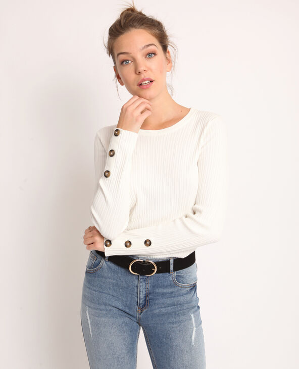 Pull fin blanc - Pimkie