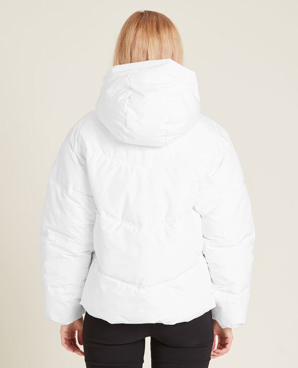 Doudoune oversize avec capuche blanc - Pimkie