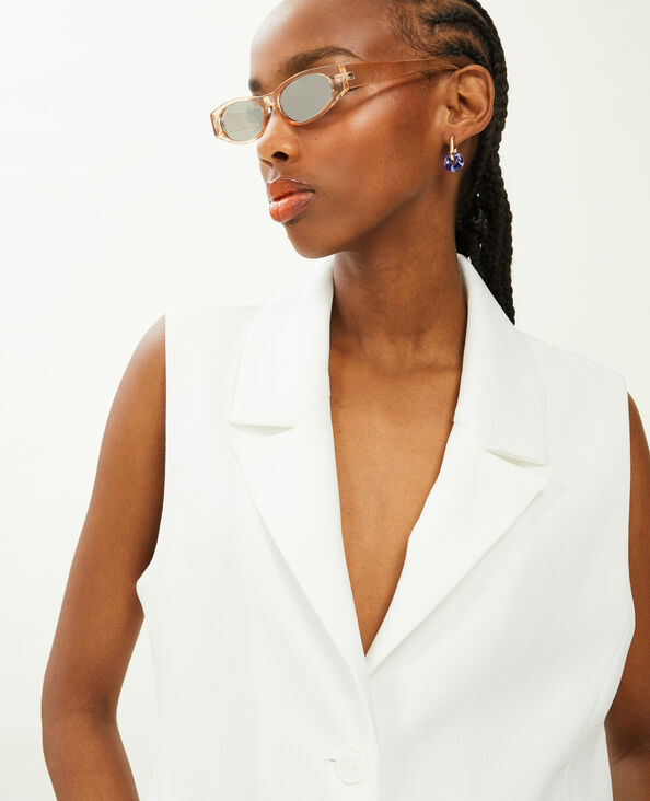 Veste blazer sans manches blanc - Pimkie