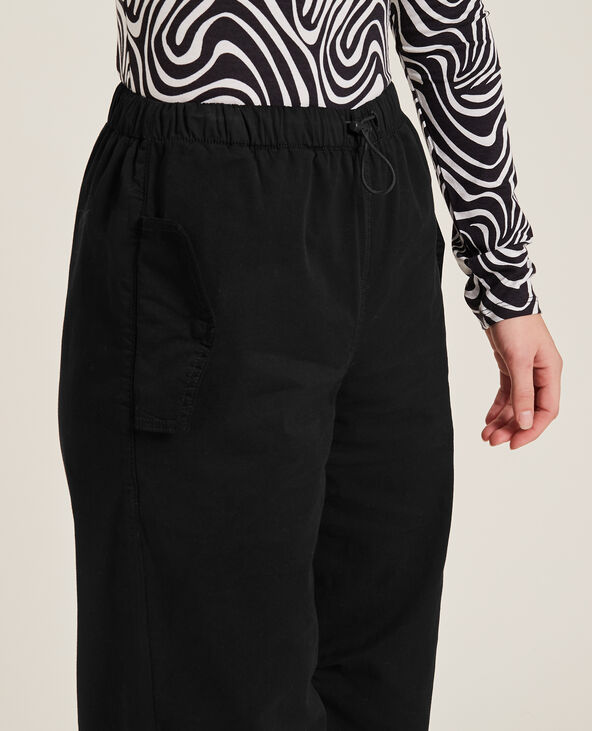 Pantalon parachute multipoche noir - Pimkie