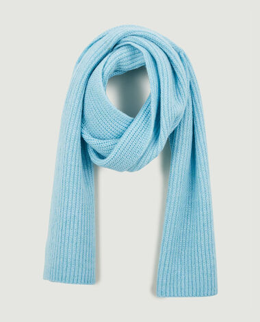 Echarpe en maille bleu turquoise - Pimkie