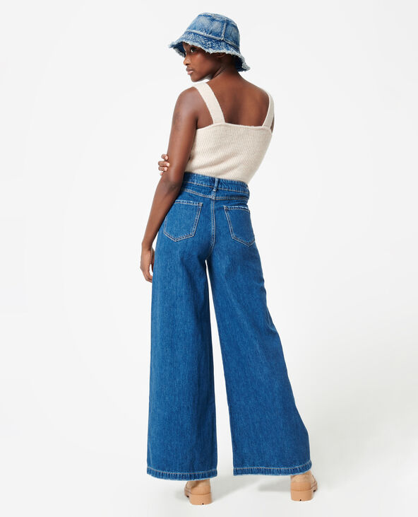 Jean wide taille haute bleu - Pimkie