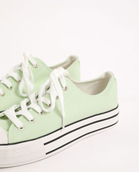 Tennis en toile marron - Pimkie