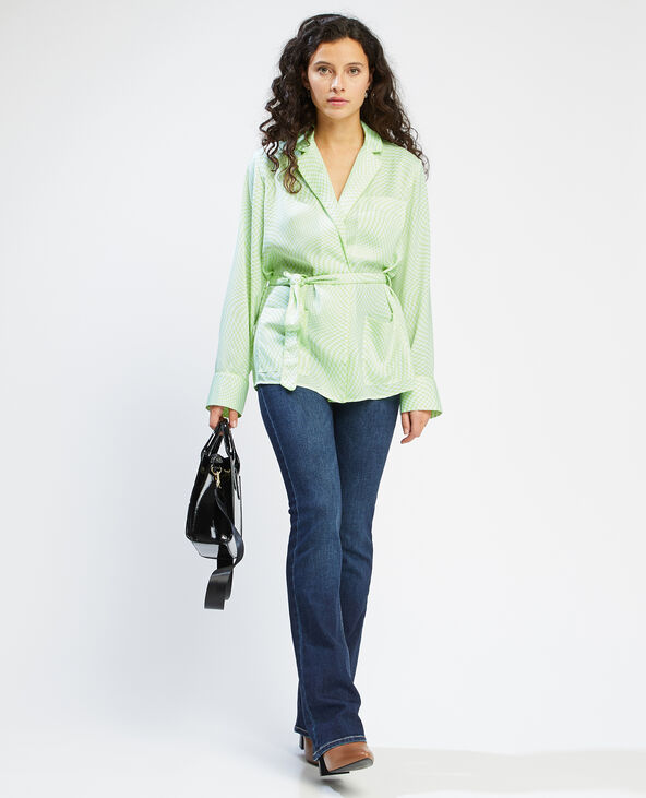 Chemise à nouer vert - Pimkie