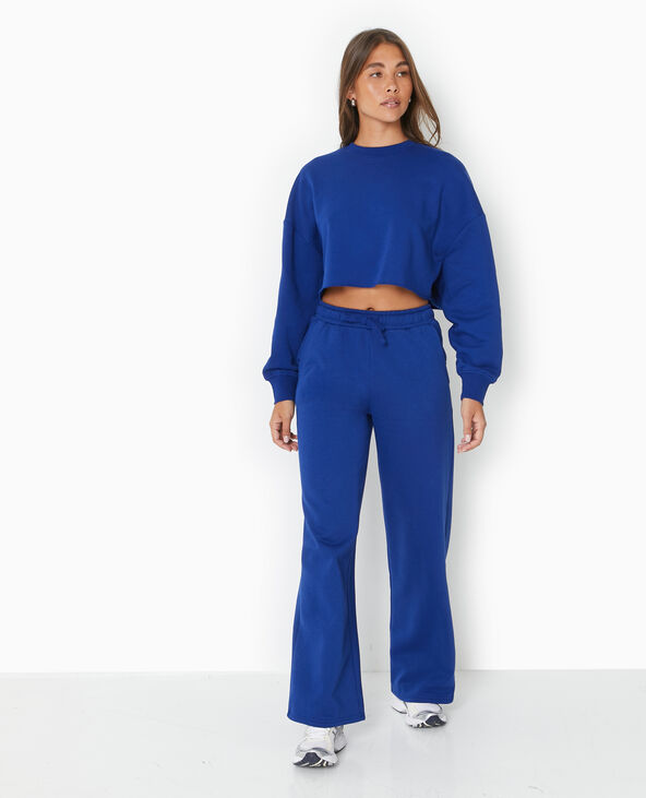 Sweat large cropped bleu marine - Pimkie