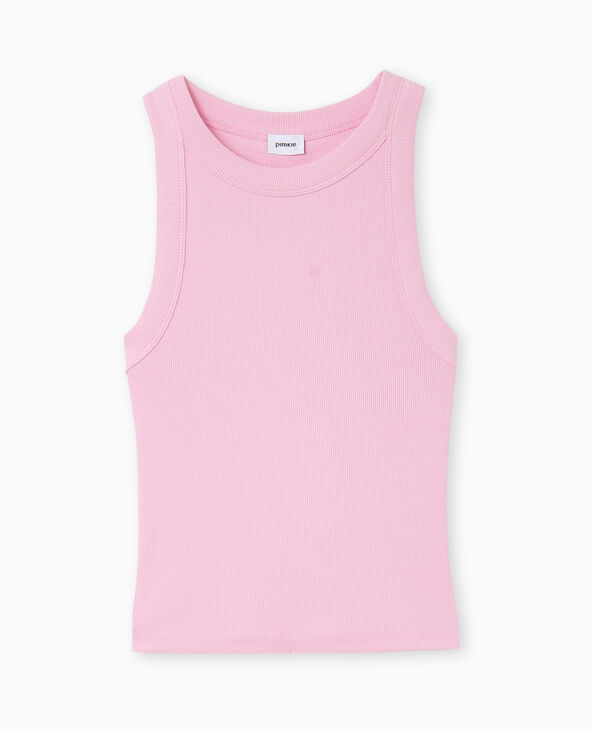 Débardeur en maille côtelée rose - Pimkie