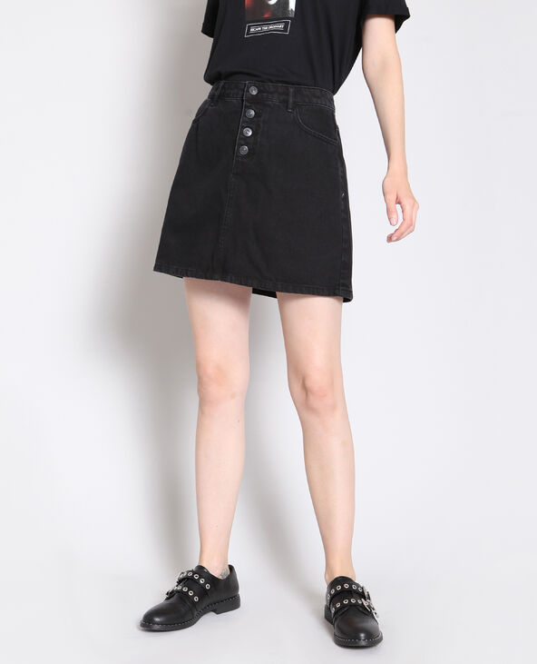 Jupe en jean noir - Pimkie