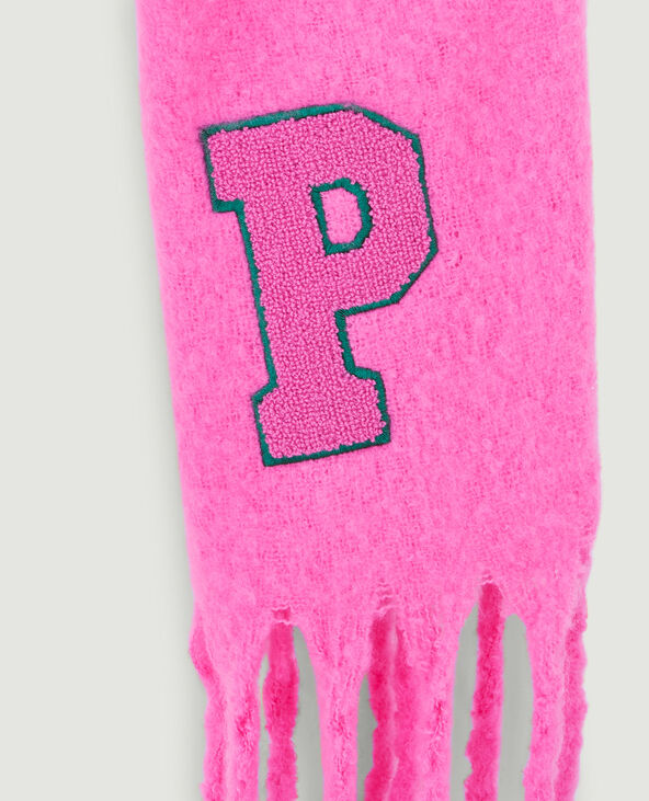 Grande écharpe matière doudou rose fuchsia - Pimkie