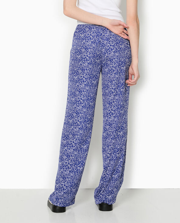 Pantalon large et fluide bleu électrique - Pimkie