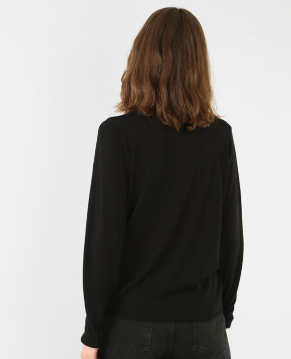 Pull fin col choker noir - Pimkie