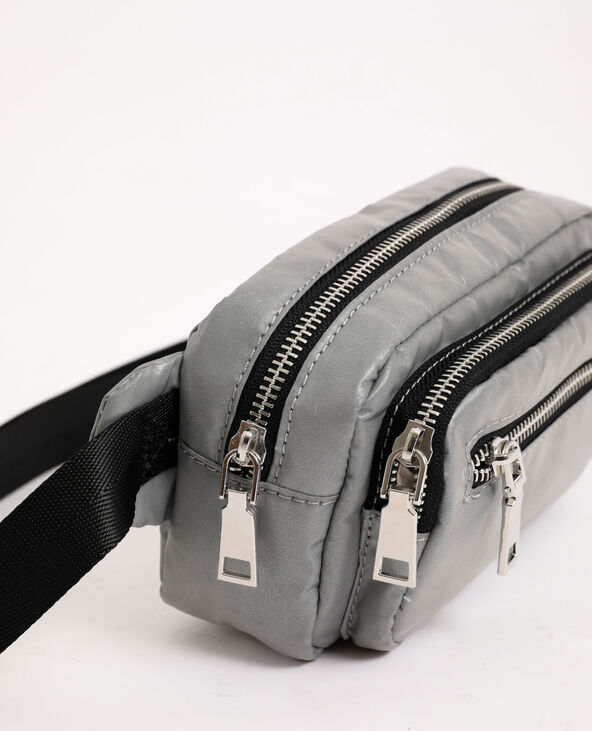 Sac banane matière réflechissante argenté - Pimkie