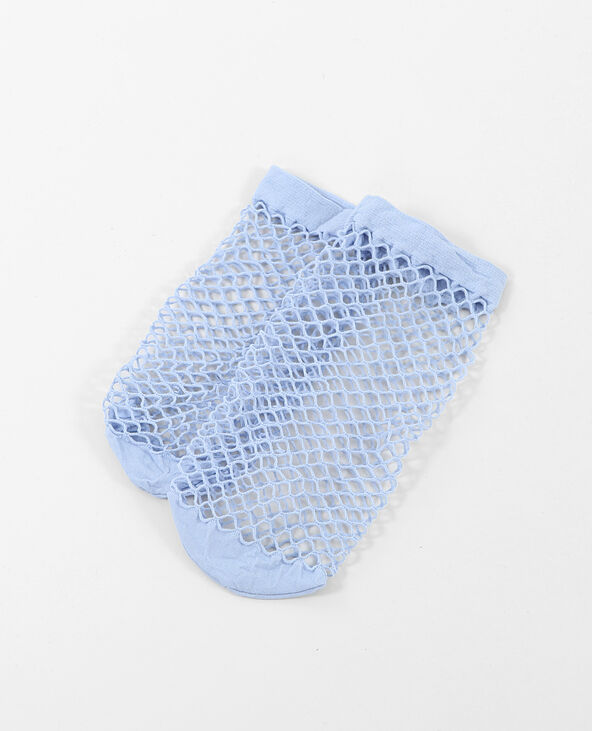 Chaussettes résille bleu - Pimkie