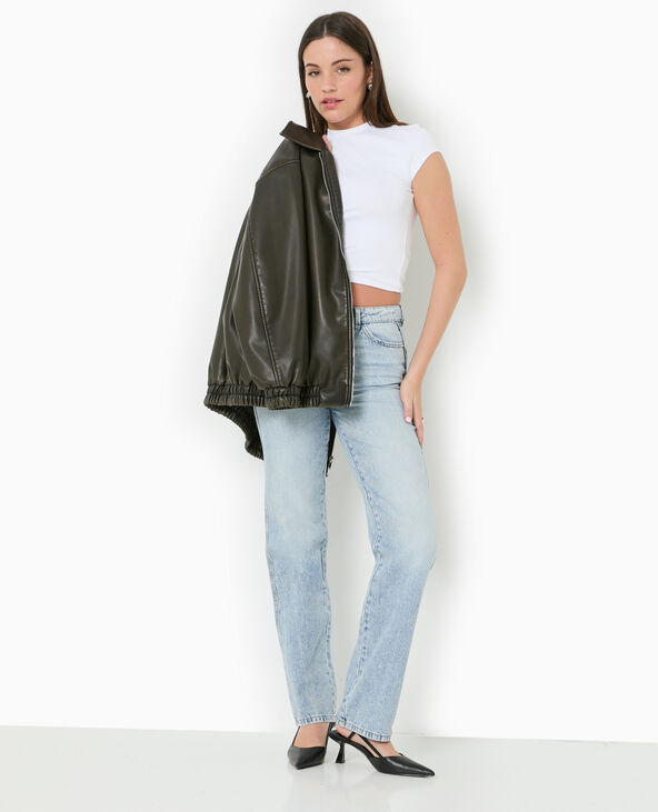 Jean droit taille regular bleu - Pimkie