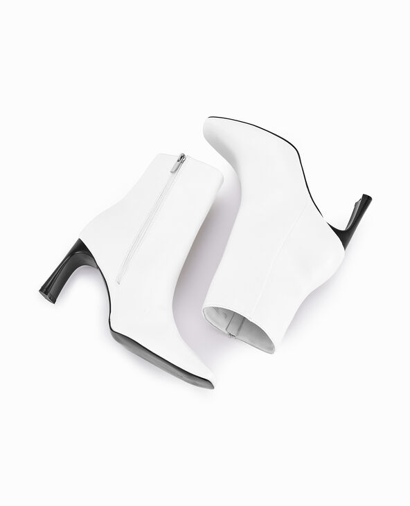 Boots avec talon fin et plat blanc - Pimkie