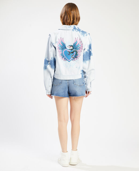 Veste en jean tie and dye outlet