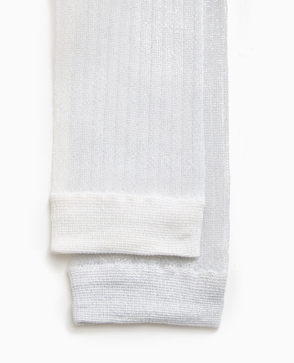 Lot de 2 paires de chaussettes avec lurex blanc - Pimkie