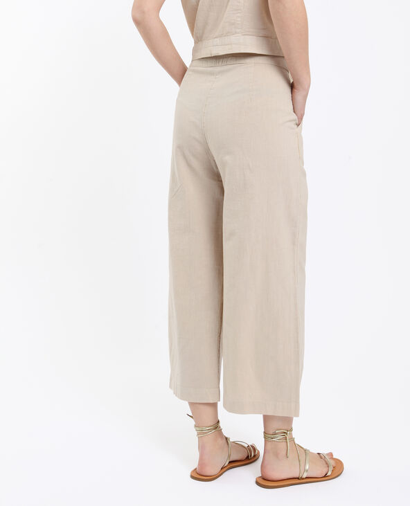 Pantalon cropped rose clair - Pimkie