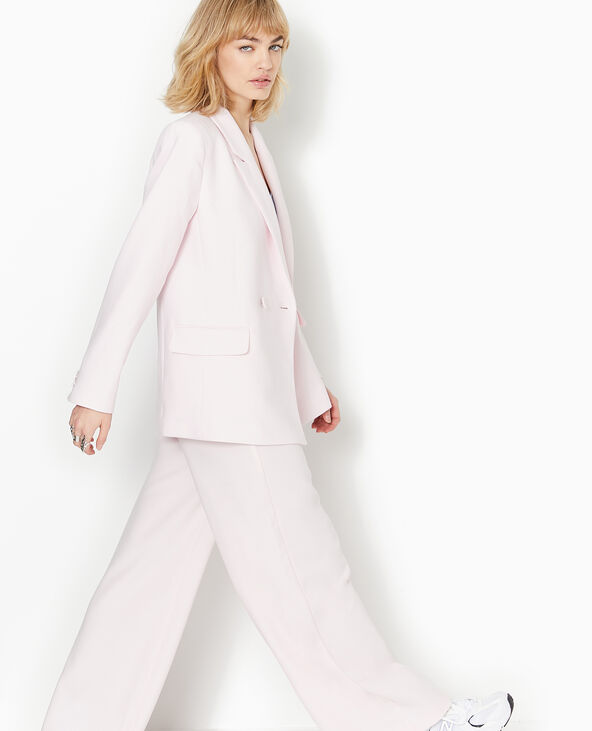 veste blazer col croisé rose clair - Pimkie