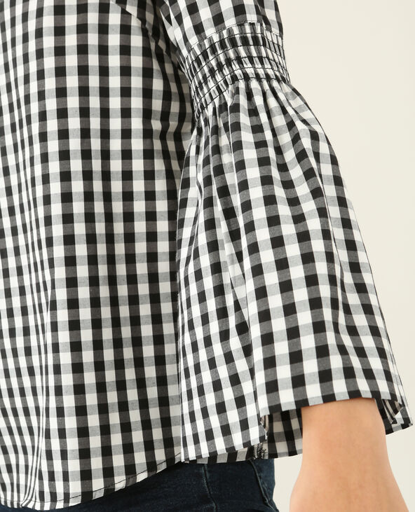 Blouse à manches pagode noir - Pimkie