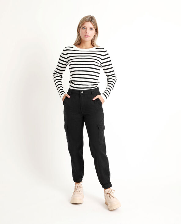 Pantalon cargo noir - Pimkie
