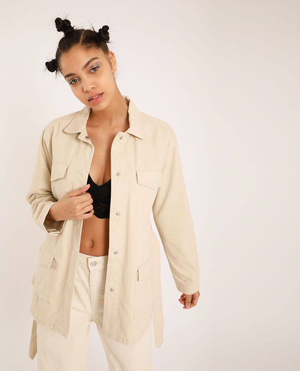 Veste saharienne blanc - Pimkie