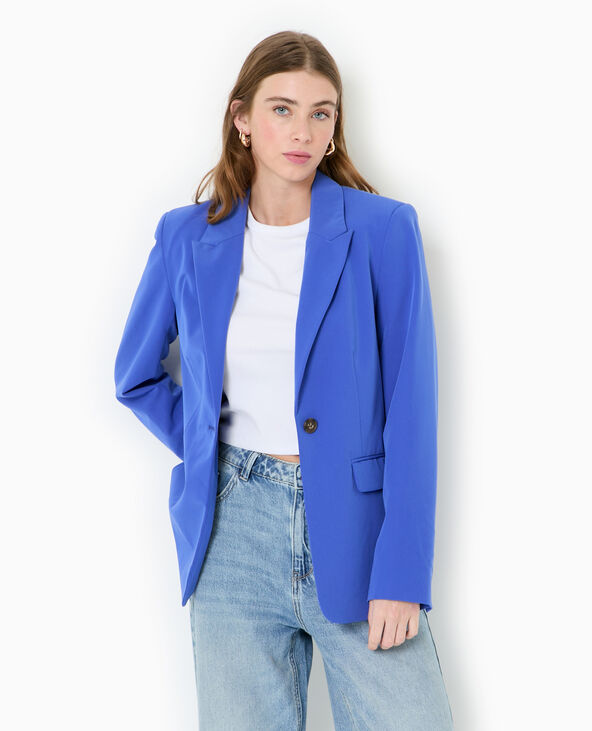 Veste légèrement cintrée bleu électrique - Pimkie