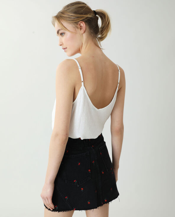 Top plumetis blanc - Pimkie